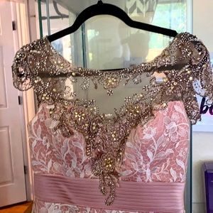 Ivonne D exclusively for mon Cheri lace gown